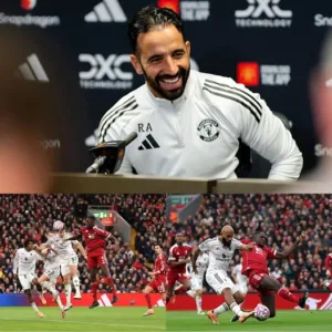 RUBEN AMORIM: “This is the biggest win since I came to Manchester United it means a lot tonight, but tomorrow, it’s just three points. Still, it’s a win that shows who we are becoming.” He continued, “We had some luck, yes, but every player fought for every ball. In the second half, we lost control for a bit, but our spirit stayed strong and that’s where everything starts.” “Sometimes you dominate with possession, other times you fight without the ball. But if you have spirit, you can beat anyone.” And when asked about what’s next: “Now my focus is Brighton. I’ll enjoy this moment I’m not foolish but the real job continues tomorrow.” A massive night at Anfield. 566387088 122209337414279738 4022302678854628417 n