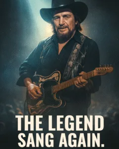 “HE LEFT US YEARS AGO — BUT SOME VOICES NEVER FADE.” When Waylon Jennings’ long-lost track “Songbird” hit the air again, it didn’t sound like a comeback. It felt like a haunting. The rough warmth in his voice, the quiet ache between verses — it was as if time had bent just to let him sing one more time. Critics called it “a letter from heaven,” but fans said it sounded like home. Decades after his final curtain, Waylon somehow climbed the charts again, reminding the world that real country doesn’t die — it just waits for someone to press play. Featured image