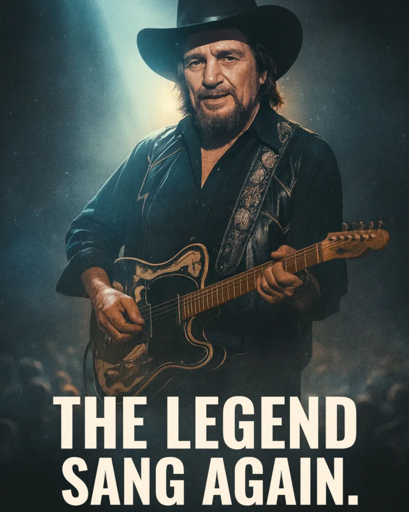 “HE LEFT US YEARS AGO — BUT SOME VOICES NEVER FADE.” When Waylon Jennings’ long-lost track “Songbird” hit the air again, it didn’t sound like a comeback. It felt like a haunting. The rough warmth in his voice, the quiet ache between verses — it was as if time had bent just to let him sing one more time. Critics called it “a letter from heaven,” but fans said it sounded like home. Decades after his final curtain, Waylon somehow climbed the charts again, reminding the world that real country doesn’t die — it just waits for someone to press play. Featured image