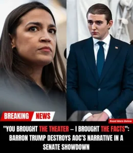 "YOU BROUGHT THE THEATER — I BROUGHT THE FACTS." — Barron Trump Publicly Flattens AOC in a Senate Showdown Heard Across Washington 581947563 809448872069789 7691524338255120342 n
