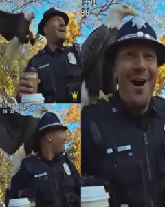 Surreal Eagle Joins Cop Ceremony: A Moment of Unexpected Magic Surreal Eagle Joins Cop Ceremony: A Moment of Unexpected Magic