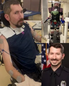 A Moment of Hope: Officer Dustin Krish’s Smile Brings Strength in the Face of Recovery