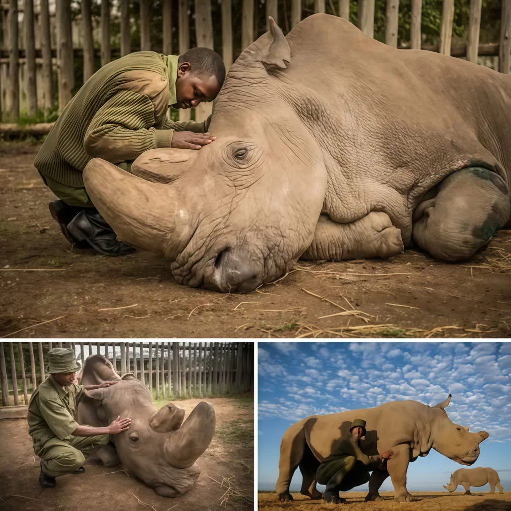 Humanity Weeps: The Last Male White Rhino’s Farewell Shakes the World beautyplus image enhancer 1763384305924