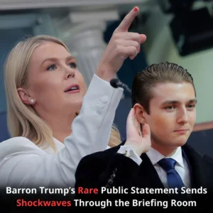 Barron Trump Stuns the Room With Rare Remarks at Karoline Leavitt’s Briefing beautyplus image enhancer 1763986860696