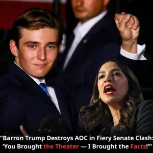 “Barron Trump Destroys AOC in Fiery Senate Clash: ‘You Brought the Theater — I Brought the Facts!’” f (15)