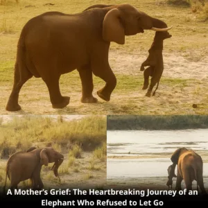 A Mother’s Grief: The Heartbreaking Journey of an Elephant Who Refused to Let Go f (23)