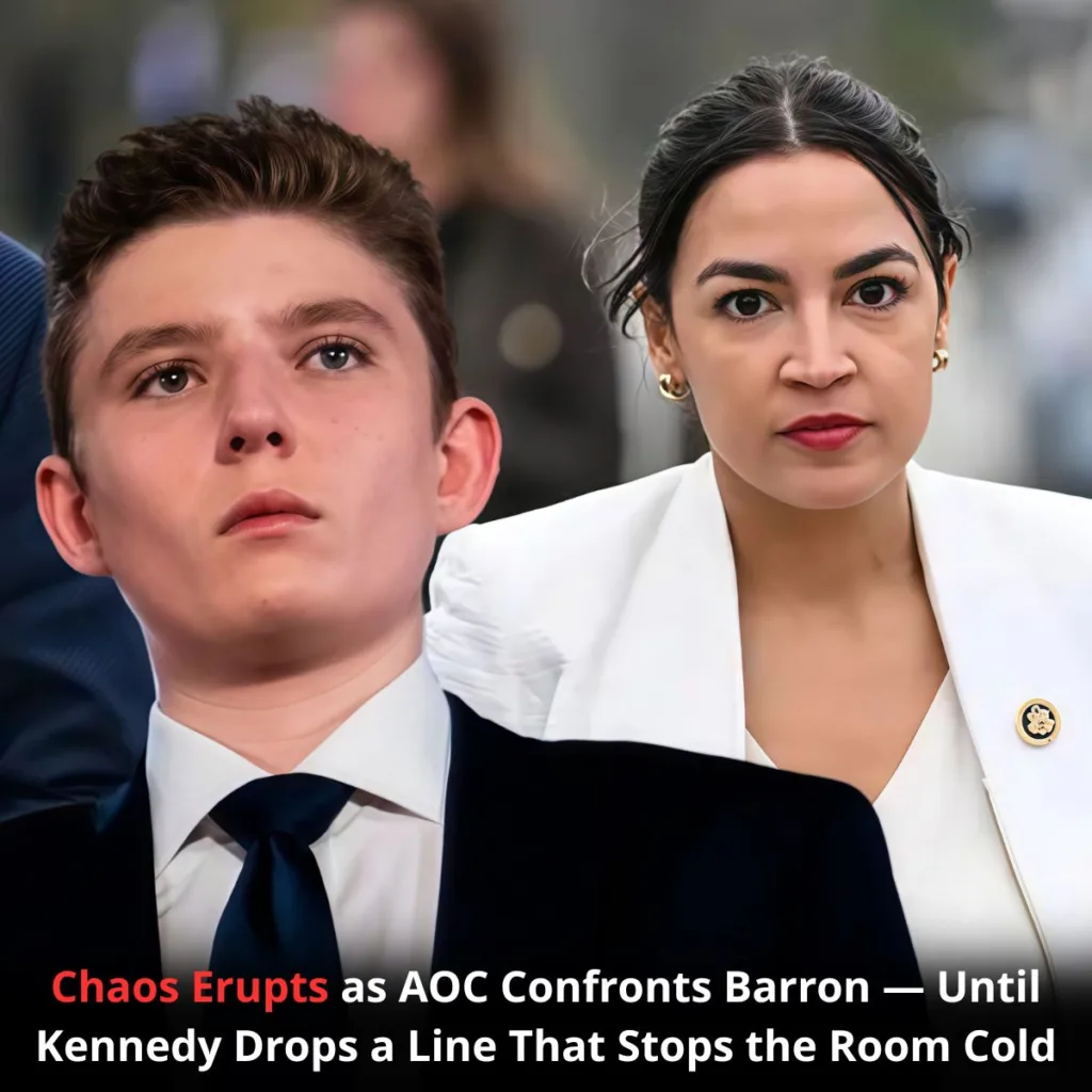 Chaos Erupts as AOC Confronts Barron — Until Kennedy Drops a Line That Stops the Room Cold f (33)