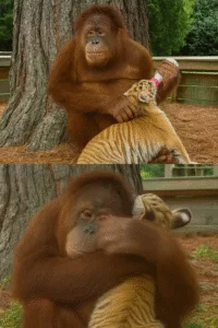 Love Knows No Species: The Adorable Bond Between a Tiger Cub and an Orangutan f0e81864 a99b 40da 885f 486f015d7567