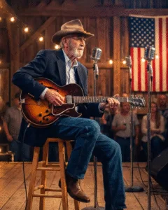 It was one of Don Williams’ last shows, the kind of night where the lights felt softer and people listened a little closer. When he started “Lord, I Hope This Day Is Good,” the room didn’t cheer — it gently settled, like everyone was taking a long breath together. Don stood there with that calm, steady grace only he carried. No big movements, no grand gestures… just a man singing the truth the way he always had. Halfway through, the crowd joined him — thousands of voices humming like a single heartbeat. Don smiled, small but full of meaning. It felt less like a performance… and more like a final prayer shared between old friends. Featured image