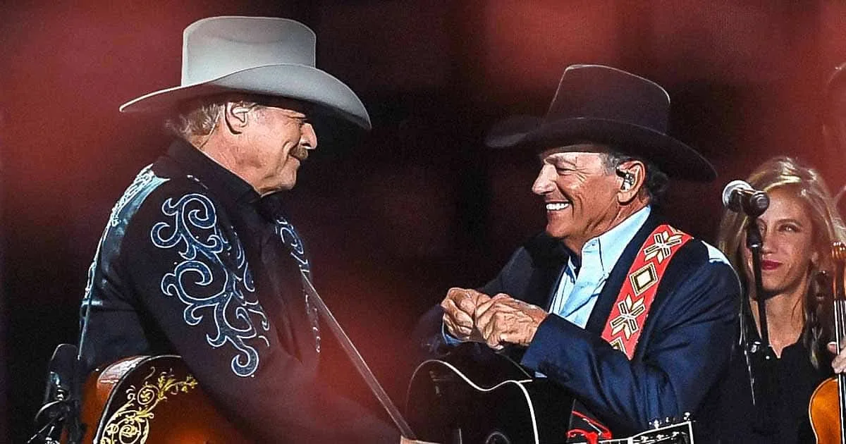 “LEGENDS REBORN.” It began with silence — then with him. At exactly midnight, the world’s most unexpected heartbeat came from Alan Jackson. No announcements, no teasers — just a single sepia-toned image of the country icon’s weathered hand resting on an old tape reel labeled “Echoes of the Heart.” Moments later, the song dropped. Related image