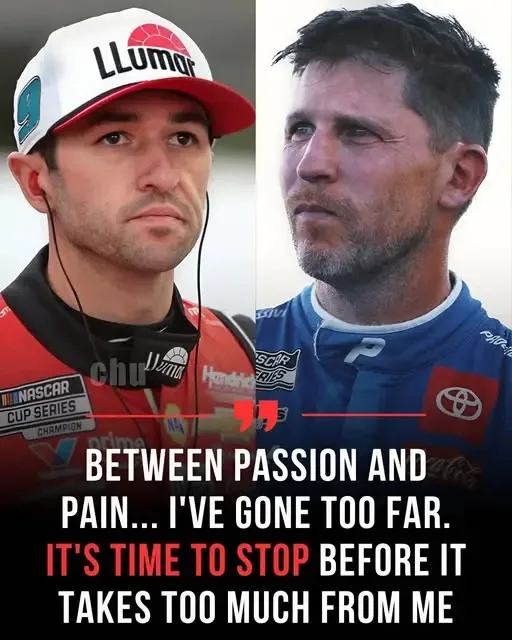Denny Hamlin declared, “I’m done,” announcing that he will retire and leave NASCAR for good. He believes the sport has been manipulated by money and connections, making his efforts futile. Despite his best attempts, Hamlin feels he will never have a chance to win a championship and strongly criticized a driver he believes is cheating. Related image