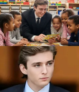BARRON TRUMP JUST DID THE UNTHINKABLE Recently awarded a full scholarship for being one of the top students at his university, Barron requested that the entire amount be converted into cash and sent directly to a learning center for orphaned children. 593524669 824458510568825 2240551645832106314 n