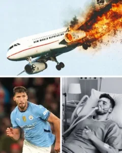 Tragedy gripped England today as a private plane unexpectedly crashed just minutes after takeoff, creating a horrific explosion that rocked the entire region. Thick black smoke rose high, and fierce flames engulfed the aircraft, leaving a scene that left all who witnessed it speechless. Authorities said the passenger list included a Manchester City player, but his identity and condition could not be confirmed due to the chaotic scene. Rescue teams raced against time, striving through the inferno to search for survivors. 597617923 122264462930033060 5594454749403869765 n