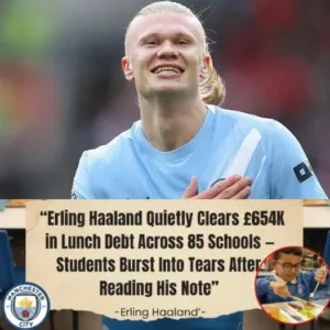 BREAKING: HAALAND’S SECRET ACT OF KINDNESS SHOCKS THE WORLD Erling Haaland has just brought tears to the eyes of the entire UK as his secret story came to light: he wiped out over £654,000 in lunch debt for students at 85 schools — in complete silence. 597864720 122264674760033060 430970924288578961 n