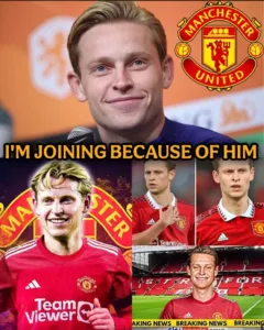 BREAKING NEWS: “I’m not joining Manchester United because of money or pressure, but because of this particular United player — he made me fall in love with the club,” Frenkie de Jong reveals as speculation grows that the Dutch maestro has finally agreed to join Manchester United. screenshot