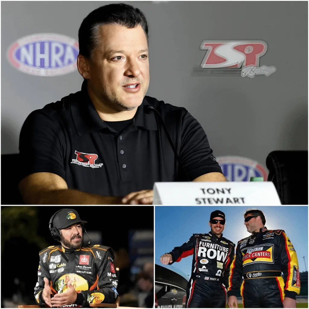 “This has been kept secret…” — Tony Stewart and Martin Truex Jr. create a huge storm in NASCAR secrets that could ruin everything When Tony Stewart finally spoke those words, the room didn’t erupt in noise. It froze. For a man who has never been afraid of controversy, never shied away from confrontation, and never softened his opinions for public comfort, this admission felt different. “This has been kept secret…” was not a challenge. It was a reveal. And within seconds, the entire NASCAR world understood that something deeply buried had just been pulled into the light. Stewart has always been a figure of intensity—on track, in ownership, and in leadership. But this time, his tone carried something heavier than anger or frustration. It carried history. Why Tony Stewart Chose This Moment to Speak Timing is everything in NASCAR, and Tony Stewart is a master of timing. He didn’t speak during the height of speculation. He didn’t react to rumors or social media pressure. He waited. And when he finally spoke, it was clear this was not an impulsive decision. Sources close to Stewart suggest that the secret he referenced was not a single incident, but a pattern—one that stretched across years of decisions, compromises, and moments where truth was deliberately postponed for the sake of stability. Speaking earlier would have caused damage. Speaking now was inevitable. The Weight Behind the Word “Secret” In NASCAR, secrets are rarely innocent. They usually involve power, money, influence, or control. When Stewart acknowledged that something had been intentionally hidden, it immediately reframed past events that fans thought they understood. Old conflicts suddenly looked incomplete. Certain decisions began to feel less random. And moments that were once dismissed as “business as usual” took on a darker edge. Tony Stewart understands NASCAR better than almost anyone alive. He has lived it as a driver, survived it as a team owner, and negotiated with it as a political system. If he chose this moment to speak, it wasn’t because the secret was new. It was because the cost of keeping it hidden had finally outweighed the consequences of revealing it. Those close to Stewart describe years of internal conflict. Moments when he wanted to speak, but knew doing so would destabilize teams, drivers, and livelihoods. Silence became a form of protection—not just for the sport, but for the people trapped inside it. But protection eventually becomes complicity. The Culture of Silence Inside NASCAR In NASCAR, secrecy is rarely written into contracts, yet it is deeply understood. Certain topics are avoided. Certain decisions are never questioned publicly. Certain truths are buried beneath layers of “business reasons” and “competitive strategy.” Stewart’s statement confirmed what many insiders had whispered for years: the public version of NASCAR is carefully curated. Not everything fans see is false—but not everything true is allowed to be seen. That is the real secret. How Tony Stewart Became a Keeper of Truths He Never Wanted As Stewart transitioned from driver to owner, his perspective changed. He began seeing how decisions were made long before they reached the garage. How outcomes were shaped by influence rather than merit. How reputations were protected, even when honesty would have been easier. He didn’t become angry overnight. He became aware. Awareness, in NASCAR, is dangerous. Once you see the system clearly, you either adapt—or you become a problem. Why Stewart Stayed Silent for So Long Many fans ask why Tony Stewart didn’t speak earlier. The answer is uncomfortable. Because speaking would have hurt people who had nothing to do with the secret itself. Young drivers. Crew members. Families whose futures depended on stability. Stewart carried the weight because he believed silence was the lesser evil. But silence accumulates interest. The Moment Silence Became Unsustainable Sources suggest Stewart reached a breaking point not because of one incident, but because patterns repeated themselves without accountability. The same issues resurfaced. The same explanations were recycled. The same consequences were avoided. That is when Stewart realized the secret wasn’t being kept to protect NASCAR—it was being kept to protect power. Why His Words Triggered Fear, Not Anger The reaction inside the garage was not outrage. It was tension. Because people understood what Stewart was doing. He wasn’t attacking individuals. He was challenging the system that allowed secrets to survive unchecked. When a figure like Tony Stewart hints at hidden truths, denial becomes risky. If he ever decides to speak fully, the damage would be impossible to contain. The Quiet Panic Behind Closed Doors In the days following Stewart’s statement, insiders described closed meetings, careful phone calls, and sudden caution in public messaging. No one rushed to contradict him. Because no one knew how much he was willing to reveal. And that uncertainty is more dangerous than any accusation. Tony Stewart wasn’t just exposing information. He was exposing a culture. The Internal Pressure That Built Over Time For years, Stewart carried the reputation of being difficult, emotional, even volatile. But insiders now suggest that much of that intensity came from frustration—frustration with knowing truths he could not publicly acknowledge. Running a team, managing drivers, negotiating with sponsors, and dealing with NASCAR’s internal politics requires silence more often than honesty. Stewart complied with that silence for longer than most believed he would. But silence has a cost. Why This Statement Felt Like a Breaking Point The most unsettling part of Stewart’s words was not what he said, but what he implied. By admitting the existence of a long-held secret, he confirmed that the public version of events was incomplete by design. This wasn’t about rewriting history. It was about acknowledging that history had been curated. Within minutes, former drivers, team members, and insiders began re-evaluating their own experiences. Conversations restarted. Old frustrations resurfaced. Stewart’s statement acted like a key—unlocking doors many had stopped trying to open. The Garage Reaction No One Expected Unlike typical NASCAR controversies, this one did not trigger immediate denial. No aggressive counter-statements. No rushed press releases. Instead, there was hesitation. That hesitation spoke volumes. People inside the garage understood that Stewart’s credibility made this moment dangerous. He is not prone to exaggeration. When he chooses words carefully, it’s because the truth behind them is heavier than the words themselves. Why Tony Stewart’s Voice Still Carries Power Even after stepping back from full-time competition, Tony Stewart remains one of the most influential figures in NASCAR. His experiences span eras—old-school aggression, modern corporate racing, and the evolution of team ownership. When someone with that perspective says something has been kept secret, it forces the sport to listen. Not because he demands attention—but because he’s earned it. The Unspoken Implications for NASCAR Leadership Stewart never named names. He didn’t accuse specific individuals. But his statement placed pressure exactly where it belonged—on systems rather than people. It raised uncomfortable questions about transparency, decision-making, and who truly controls the narrative in NASCAR. Questions that cannot be dismissed as emotional outbursts or personal grudges. This was not revenge. It was revelation. Why No One Is Rushing to Shut This Down Perhaps the most telling detail is what hasn’t happened since Stewart spoke. No official clarification. No effort to minimize his words. No attempt to frame them as misunderstood. That silence suggests one thing: the truth is complicated—and addressing it publicly would require acknowledging more than anyone is ready to admit. What This Means for Tony Stewart’s Legacy Rather than damaging his image, this moment strengthens it. Stewart emerges not as a troublemaker, but as a figure who carried responsibility quietly until silence was no longer sustainable. In a sport that often prioritizes image over honesty, choosing truth—late as it may be—is still a risk. And Tony Stewart has never been afraid of risk. The Beginning, Not the End “This has been kept secret…” Those words were not closure. They were an opening. An indication that the story is larger than one statement, and far from finished. Whether Stewart ever reveals the full truth remains uncertain. But one thing is clear: the version of NASCAR history fans thought they knew will never look the same again. Sometimes, the most powerful shockwaves don’t come from accusations or scandals. They come from a single sentence—spoken by someone who knows exactly what it means.