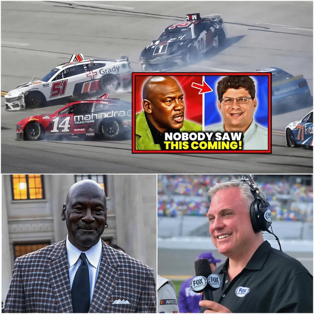EXPLOSIVE!!! Michael Jordan’s NASCAR Trial EXPLODES – Fox Reporter Caught in the Crossfire! The air around the Charlotte Motor Speedway on Tuesday buzzed with an intensity that even seasoned NASCAR veterans said they had never felt before. What was supposed to be a routine pre-trial hearing for Michael Jordan’s NASCAR ownership dispute turned into a media firestorm when tensions erupted between legal teams, fans, and a Fox reporter who found herself unexpectedly caught in the crossfire. The NBA legend, who has made waves in motorsports since becoming co-owner of 23XI Racing, arrived quietly with his attorneys, determined to keep the matter professional. But by midday, the situation had shifted from controlled legal dialogue to a spectacle of accusations, shouting, and security intervention. At the center of the controversy is a rapidly escalating lawsuit involving sponsorship rights, proprietary team data, and allegations of contractual interference between 23XI Racing and a former partner. Jordan, known for avoiding public legal disputes throughout his career, has remained mostly silent. But his presence alone brought hundreds of spectators and dozens of reporters to the courthouse steps. The crowd surged when snippets of legal arguments leaked online earlier in the week, portraying the dispute as far more explosive than originally reported. As the courtroom filled to capacity, Fox Sports reporter Danielle Harris was stationed outside providing live updates. What unfolded next stunned viewers. During an exchange between the opposing lawyers exiting the courtroom during a recess, one attorney accused the other of “dragging Jordan’s name through the mud for the sake of clout,” a line that Harris repeated live on air. Within seconds, members of the plaintiff’s camp swarmed her, objecting loudly and insisting she was misrepresenting their statements. Video circulating online shows Harris backing away while trying to maintain her composure as several individuals interrupt her report. Security quickly stepped in, but not before the clip went viral, sparking debate over whether the media or the legal teams had crossed the line. Inside the courtroom, the hearing was no less chaotic. According to eyewitnesses, lawyers from both sides repeatedly interrupted each other while arguing over the admissibility of internal team documents allegedly taken without authorization. At one point, the judge sternly reminded both sides that “this is not a press conference” and threatened to remove anyone who continued talking over one another. Jordan, seated directly behind his attorneys, remained expressionless, but observers noticed him clasping his hands tightly during the more heated exchanges. The dramatic confrontation outside has since overshadowed the actual legal matters at hand. Social media erupted within minutes, with hashtags like #JordanTrial and #FoxReporter trending nationally. Many fans expressed concern for Harris, praising her professionalism under pressure. Fox Sports later released a statement confirming she was unharmed but “deeply shaken.” The network also emphasized that its reporting remained accurate and that Harris was simply doing her job when tensions unexpectedly flared. Meanwhile, representatives for the plaintiff released their own statement late Tuesday, claiming that the reporter’s broadcast “mischaracterized a private, off-the-record discussion” and contributed to what they called a “sensationalized narrative.” Harris, however, maintains that the conversation occurred in a public space and was audible to all present. Witness footage supports her account, showing the attorney making the disputed remark loudly while surrounded by reporters. For Jordan, the spectacle is the last thing he hoped for. While he rarely comments publicly on legal disputes, sources close to the 23XI camp say he believes the lawsuit threatens not only the team’s reputation but also the integrity of NASCAR’s rapidly evolving business landscape. Since joining the sport as a team owner, Jordan has invested millions into technology, talent development, and diversity initiatives aimed at expanding access to motorsports. The lawsuit, if successful, could disrupt sponsorship deals and agreements that many insiders believe are key to 23XI’s long-term strategy. Fans gathered outside the courthouse expressed mixed emotions. Some came purely to catch a glimpse of Jordan, whose presence remains magnetic even decades after his NBA retirement. Others voiced frustration, arguing that the legal fight distracts from what they view as an exciting era for NASCAR. One fan holding a 23XI Racing flag told reporters, “This is supposed to be about racing. Now it’s drama. And Jordan doesn’t deserve that.” Beyond the spectacle, legal experts say the case could set precedent for how team data, sponsorship negotiations, and brand partnerships are handled in the sport. NASCAR teams have increasingly transitioned toward data-driven operations, and disputes over proprietary information have become more common. What distinguishes this case is the high-profile figure attached to it. With Jordan involved, every motion, statement, and hearing is magnified a hundredfold. As for the Fox reporter incident, opinions remain divided. Supporters argue that Harris demonstrated admirable resolve in the face of unexpected hostility. Critics of the legal teams say the confrontation reveals deeper issues about transparency and narrative control within high-stakes sports litigation. Some accuse both sides of using the media to sway public opinion, while others place blame squarely on the heightened emotions surrounding Jordan’s involvement. Following the hearing, Jordan exited through a side door, avoiding the cameras and declining to comment. His attorneys later told reporters that they remain confident in their case and expect the truth to prevail once the full trial begins. The opposing team, meanwhile, insists that Jordan’s camp is attempting to “bully its way out of contractual obligations.” The judge has scheduled the next hearing in two weeks, though additional security measures are already being discussed. Whether the case will ultimately reshape NASCAR’s business environment remains to be seen. What is clear, however, is that the explosive confrontation outside the courthouse has already left a mark on the public narrative. Viewers who watched the live incident are calling it one of the most dramatic moments in recent sports media history, and the clip continues to circulate across social platforms. With emotions running high and the public spotlight burning brighter than ever, the upcoming trial promises to draw even greater attention. And as Jordan steps deeper into NASCAR’s turbulent legal waters, many wonder whether the drama surrounding this case will overshadow the accomplishments he has sought to build in the sport.