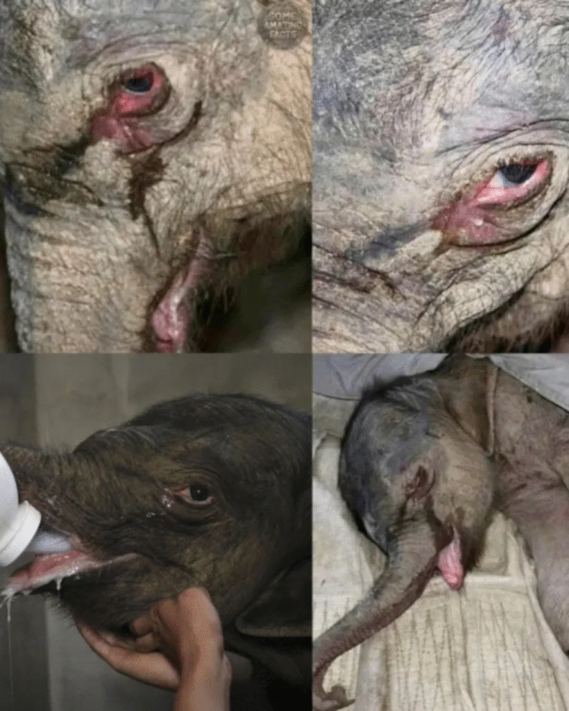 Amari’s Journey: A Story of Unlikely Love and Resilience He was only hours old when the world broke his heart. A tiny newborn elephant, trembling and fragile, reached out for the one person who should have been there for him: his mother. But instead of the comforting embrace he so desperately needed, she turned away. Once. Twice. With each rejection, the young calf’s cries grew louder, more desperate, until they echoed through the quiet night. The pain in his voice was palpable, a sound of heartbreak and abandonment that no one should have to endure. The caretakers, standing by helplessly, could only watch in disbelief. The bond between mother and child is supposed to be the strongest in the animal kingdom, yet this baby, who had just entered the world, was denied that most basic connection. For hours, he cried out for his mother, his small body wracked with sobs, but she did not answer. As the night wore on and exhaustion finally quieted him, the little elephant lay still, broken-hearted and alone. It was then that Samir, a dedicated vet who had worked with countless animals, stepped in. He could not change the cruelty that had been dealt to the baby elephant, but he could offer something the calf had not yet received — compassion. Gently, Samir wrapped the tiny creature in a soft blanket, cradling him close and humming a soothing tune. The baby elephant, still weak and uncertain, pressed his trunk to Samir’s chest. And for the first time that night, the baby stopped crying. It was a small moment, but a significant one — a moment of connection, of care, of love that began to replace the pain. They named him Amari, which means “strength through hardship.” The name felt fitting, for the baby elephant had already faced unimaginable sorrow in his short life. But despite the grief and rejection he had suffered, there was a quiet resilience in him. Samir would be the one to help nurture that resilience, to show Amari that love could still be trusted, even when it came from the most unexpected of places. Days turned into weeks, and although Amari’s mother never accepted him, he began to heal. Samir’s care, his patient presence, and his steady affection gradually restored Amari’s broken spirit. The young elephant followed Samir everywhere he went, his tiny trunk curling around the man’s arm, as though he was never willing to let go. Amari’s trust in Samir grew with each passing day, and so did the bond between them. It was a bond not born of blood, but of compassion and devotion. Amari had found a new kind of family, one built not on the traditional connections of the wild, but on the gentle hands of a human who refused to let him be alone. As the months went by, Amari began to laugh — a deep, joyful rumble that filled the room and brought tears to the eyes of everyone who heard it. It was a sound of healing, of joy, of a heart that had been broken but had found its way back to life. The little elephant, once rejected and abandoned, had discovered that love could come from unexpected places. He had found his voice again, and it was a voice of happiness and freedom, no longer bound by the pain of his early days. Years later, after Amari had grown strong and healthy, it was time for him to return to the wild. He was released into a sanctuary where other elephants roamed freely, where he could learn the ways of his own kind. But even as he moved toward his new life, Amari turned back for one last moment. His trunk brushed Samir’s hand in a quiet, tender gesture — a silent thank you from a creature whose life had been forever changed by the kindness of one man. Amari’s story is a reminder that love doesn’t always come from where we expect it. Sometimes, it finds us in the most unexpected places — from the hands of a stranger, from a gentle voice, from the softest touch. Samir’s care for Amari showed that love can heal even the deepest wounds, that resilience can flourish even in the face of rejection, and that sometimes, the most unlikely bonds are the ones that save us. Amari, the elephant who was once rejected by his mother, had found a new family. A family that didn’t require a blood connection, but a connection of the heart. Through Samir’s unwavering care, Amari was not only given a second chance at life — he was given the chance to thrive. And in the end, when he walked back to the wild, he carried with him not only the strength to survive but the love that had saved him, the love that would stay with him forever.