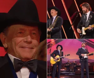 WHEN A SONG HITS 60 MILLION MEMORIES, YOU DON’T SING IT — YOU FEEL IT. Brooks & Dunn stepped onto the Kennedy Center stage and chose a song that already knew its way around the room. “Amarillo by Morning” didn’t need an introduction. The crowd leaned in. Then sang. Soft at first. Then together. George Strait sat there, watching. Smiling that quiet smile. The kind that says he knows exactly what this song has meant to people for decades. No flash. No showing off. Just respect. And gratitude. For a few minutes, it didn’t feel like an awards night. It felt like a shared memory. Passed gently from one voice to another. WHEN A SONG HITS 60 MILLION MEMORIES, YOU DON’T SING IT — YOU FEEL IT. Brooks & Dunn stepped onto the Kennedy Center stage and chose a song that already knew its way around the room. “Amarillo by Morning” didn’t need an introduction. The crowd leaned in. Then sang. Soft at first. Then together. George Strait sat there, watching. Smiling that quiet smile. The kind that says he knows exactly what this song has meant to people for decades. No flash. No showing off. Just respect. And gratitude. For a few minutes, it didn’t feel like an awards night. It felt like a shared memory. Passed gently from one voice to another.