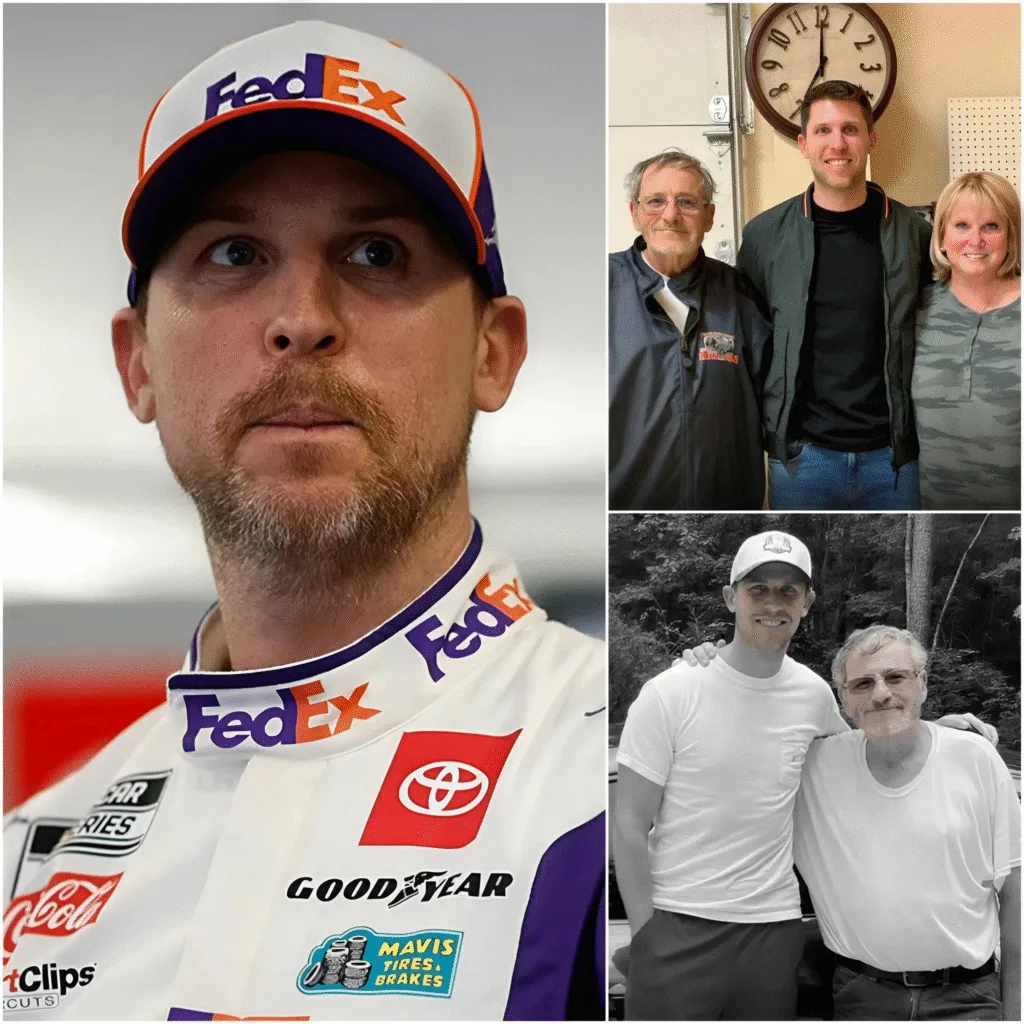30 minutes ago: “I will never forget him… and with this heart, I will live for my father as well” — Denny Hamlin broke down in front of the media as he shared an emotional update on his mother’s health and revealed the haunting final 10-second phone call from his father before the devastating fire consumed everything, leaving fans around the world heartbroken and in tears.