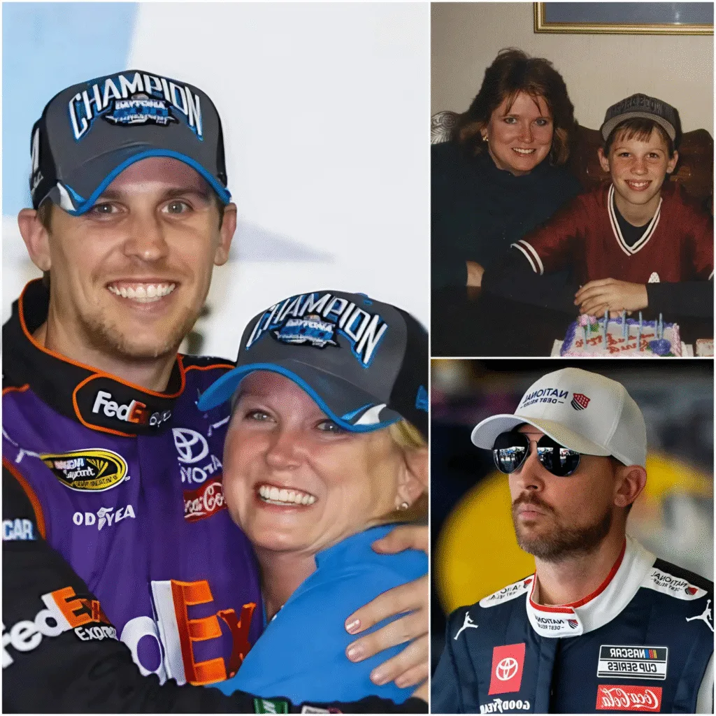 “MOM, PLEASE DON’T LEAVE ME…” — Denny Hamlin reveals heartbreaking health news about his mother, and the reaction from fans left social media silent