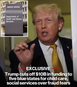 Trump Halts $10B in Child Care, Social Services Funding to Five States Over Fraud Concerns Featured image