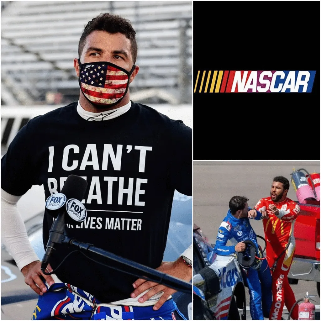 “If this continues, I’m leaving NASCAR!” — Bubba Wallace’s unexpected and shocking statement has sent shockwaves through the entire fan community, igniting fierce debates across social media, with related hashtags soaring straight to the top of trending lists. This brief but powerful declaration has placed NASCAR at a historic crossroads, forcing all parties to carefully consider every move and statement, while global audiences follow every detail closely. The NASCAR world was thrown into unprecedented chaos when Bubba Wallace issued a single, explosive statement: “If this continues, I’m leaving NASCAR!” Instantly, social media erupted with debate, analysis, and outrage. Fans, pundits, and industry insiders alike were left scrambling to interpret the meaning and consequences of such a bold proclamation. Wallace’s words quickly dominated Twitter, Instagram, and Facebook, with hashtags connected to his statement trending globally. Clips of his announcement were shared millions of times, creating a wildfire of speculation. Supporters hailed his courage, while critics questioned his timing and motives, sparking a public conversation that extended far beyond the racetrack. Behind the scenes, NASCAR officials reportedly convened emergency meetings to assess the situation. The CEO, team owners, and key stakeholders faced the delicate task of responding to the threat without exacerbating tension. Every word, every gesture, and every rumor had the potential to inflame an already volatile situation. Fans were immediately divided into factions. One group praised Wallace for speaking out, interpreting his statement as a courageous stand against injustice or unfair treatment within the sport. They argued that his willingness to walk away could force meaningful changes in NASCAR’s culture and policies. The opposing camp criticized Wallace’s announcement as reckless and destabilizing. They warned that issuing a public ultimatum could alienate sponsors, create friction within teams, and undermine the credibility of the season. Many feared that this drama could overshadow the sport itself, shifting attention from racing to controversy. Media coverage intensified as outlets across the country scrambled to report, analyze, and contextualize Wallace’s words. Sports journalists dissected his tone, his timing, and potential implications. Analysts speculated on his relationships with other drivers, the NASCAR hierarchy, and the wider fanbase, fueling a 24-hour news cycle. The uncertainty surrounding Wallace’s threat caused sponsors to react cautiously. Corporate partners monitored the situation closely, wary of being associated with either a potential scandal or a perceived act of unfair treatment. Their hesitation added another layer of pressure on NASCAR to address the matter quickly and decisively. Meanwhile, rival drivers and teammates watched closely, aware that Wallace’s declaration could shift dynamics within the paddock. Alliances, friendships, and professional rivalries were suddenly under the microscope, as drivers considered how they might be perceived if Wallace followed through on his threat. Social media amplified every twist. Memes, reaction videos, and opinion threads proliferated, making Wallace’s statement a cultural moment far beyond NASCAR. Fans around the world engaged in heated discussions, dissecting every nuance and debating whether the ultimatum was a strategic move or a genuine emotional response. The timing of Wallace’s announcement was critical. It coincided with the lead-up to several major races, placing teams and officials under extraordinary stress. Decisions about race strategy, media appearances, and public relations suddenly became more complicated, as every action could be interpreted in the context of his threat. Some commentators drew comparisons to previous controversies in NASCAR, but few had the combination of celebrity, social relevance, and immediate impact that Wallace’s words generated. Analysts noted that this moment would likely be remembered as one of the most dramatic off-track events in recent NASCAR history. Wallace himself remained composed after making the statement, refusing to elaborate in interviews. His calm demeanor contrasted sharply with the storm his words had unleashed, highlighting the calculated nature of his public message and leaving observers speculating on his next move. In the days following the announcement, debates intensified. Fans and pundits questioned whether Wallace’s ultimatum would result in tangible change or simply escalate tensions. Social media was flooded with polls, petitions, and calls for action, reflecting widespread engagement and concern over the sport’s future. Sponsors reportedly held internal discussions to evaluate potential risks. NASCAR’s reputation, financial stability, and public perception were all at stake. Executives were forced to weigh the consequences of supporting Wallace, appeasing critics, and maintaining the integrity of the sport simultaneously. Veteran drivers weighed in on the controversy, offering guidance and criticism. Some praised Wallace’s courage, emphasizing the importance of speaking out. Others cautioned against public ultimatums, warning that such statements could harm both individual careers and the sport’s broader stability. Legal and public relations experts suggested that Wallace’s threat could have long-term implications. Any decision to leave or force change could trigger contractual disputes, media fallout, and fan backlash, creating a ripple effect that might persist for multiple seasons and impact NASCAR’s global brand. The drama also sparked international attention. Media outlets outside the United States covered Wallace’s announcement, framing it as a story about athlete activism, corporate responsibility, and the pressures faced by modern professional sports figures. NASCAR’s image was suddenly under global scrutiny. As debates raged, Wallace’s supporters organized online campaigns, amplifying his message and defending his actions. Hashtags, fan pages, and live discussions created a sense of movement, demonstrating the deep emotional investment of fans and the power of digital platforms to shape public perception. Meanwhile, critics warned that escalating conflict could overshadow competition. They feared that the drama surrounding Wallace would detract from race results, team performance, and sponsorship value, turning what should be a sporting event into a public relations crisis. Ultimately, Wallace’s statement forced NASCAR into a historic moment of reflection and decision-making. Every stakeholder—from drivers and teams to media and fans—was compelled to consider how the sport balances accountability, public image, and the voices of its most prominent figures. In the end, “If this continues, I’m leaving NASCAR!” became more than a threat. It became a catalyst for discussion, a mirror reflecting tensions within the sport, and a moment that would shape conversations about NASCAR for years to come. Every race, every decision, and every statement from this point forward would be viewed through the lens of that explosive declaration.