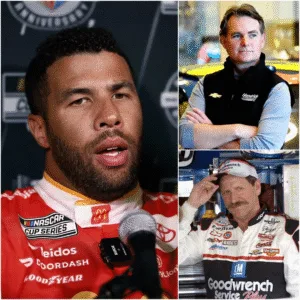 SHOCKING BREAKING NEWS: Just minutes after leaving the pit lane, Bubba Wallace claimed he had “surpassed” Dale Earnhardt and Jeff Gordon in NASCAR history — a statement that sent the entire press conference room into a frenzy. But even more shocking was his final warning about the 2026 championship race… The NASCAR media room was still vibrating with engine echoes when Bubba Wallace strode to the podium, visor tucked under his arm, eyes locked on the cameras that have both celebrated and scrutinized him, as if the entire history of stock car racing were compressed into that single, electrifying moment. Reporters leaned forward like a synchronized wave, notepad pens hovering in anticipation, knowing that Wallace rarely speaks without calculated intent, yet sensing that this time the calculation might have surrendered to raw, combustible conviction that could reshape how future generations interpret modern NASCAR legends. Jeff Gordon Turns Heads With Comment After The Daytona 500 - The Spun He began softly, referencing tire pressures, track temperatures, and pit strategies, then pivoted abruptly, declaring that his career trajectory had already eclipsed the cultural impact of Dale Earnhardt and the technical brilliance of Jeff Gordon combined. The room exhaled in collective disbelief. Social media detonated instantly, with hashtags comparing Wallace to racing royalty trending worldwide, while veteran commentators accused him of rewriting history, disrespecting tradition, and weaponizing modern visibility against icons who built the very platform he now commands with iron resolve. Wallace did not backtrack, instead leaning into the controversy, arguing that championships are only one metric, while influence, representation, and the ability to attract new fans define a driver’s true legacy in a rapidly diversifying sport of the present era. Critics countered that Earnhardt’s intimidation and Gordon’s precision transformed NASCAR’s competitive DNA, insisting that Wallace’s bold claim ignored decades of sacrifice, innovation, and risk taken by drivers who raced before corporate sponsorship softened the edges of the sport itself today. Behind the scenes, team engineers reportedly exchanged anxious glances, aware that Wallace’s rhetoric could either galvanize his crew or fracture relationships with sponsors who prefer humility over headline-grabbing declarations that invite backlash from traditional fan communities nationwide and beyond borders. Yet Wallace seemed energized, almost liberated, describing how growing up watching NASCAR from the margins shaped his hunger to redefine success beyond checkered flags and trophy cabinets polished for television and corporate storytelling about American speed and competitive destiny itself. He then delivered the chilling twist reporters had been waiting for, warning that this season’s championship would not merely validate his statement but expose hidden power structures he claimed were quietly manipulating outcomes behind pit walls and boardrooms across NASCAR. That suggestion ignited speculation about race officiating, manufacturer favoritism, and data-sharing alliances, with analysts dissecting every past caution, restart, and penalty through a newly suspicious, conspiratorial lens that blurred entertainment, commerce, and authentic competition together in uncomfortable ways tonight everywhere. Veteran drivers privately expressed concern that Wallace’s words could fracture locker room trust, yet some younger racers admitted his fearlessness resonated with their own frustrations about visibility and opportunity within a system still dominated by legacy gatekeepers and sponsors alike. NASCAR officials issued a carefully worded statement praising open dialogue while emphasizing that all races remain fair, transparent, and governed by rigorous data oversight designed to prevent any manipulation that could undermine fan confidence or competitive integrity in the sport. Dale Earnhardt - Auto Racing Driver Still, Wallace’s final warning lingered like exhaust in a closed garage, prompting whispers that he possessed evidence, insider testimony, or telemetry anomalies he planned to reveal at a strategically devastating moment that could upend championship narratives forever this very season. Fans were split into warring camps, some celebrating Wallace as a truth-teller challenging stale hierarchies, others condemning him as reckless, arrogant, and desperate for attention that cheapened the sacrifices of past champions and their grieving families in public memory today. Marketing analysts predicted record viewership spikes, noting that controversy has always fueled NASCAR’s digital engagement, yet warning that sustained hostility could alienate long-term audiences if not carefully managed by networks, sponsors, teams, and the league itself in coming months ahead. Wallace, however, appeared unmoved, framing his stance as a necessary disruption, comparing it to athletes who challenged racial barriers, technological stagnation, and media narratives that confined them to narrow stereotypes rather than multidimensional sporting excellence across global motorsport culture today. As night fell over the track, mechanics tightened bolts under flickering lights, fully aware that Wallace’s declaration had transformed a routine race weekend into a cultural battleground where speed, politics, history, and identity would collide on asphalt and screens everywhere. The next morning’s headlines blared across tabloids and mainstream outlets alike, some praising Wallace’s courage, others framing him as a villain challenging untouchable icons whose legacies are treated like sacred scripture within NASCAR’s emotional mythology by traditionalist fanbases and media. Whether Wallace truly surpasses Earnhardt and Gordon will ultimately be judged not by press conferences but by victories, resilience, and the stories fans tell decades from now about this explosive moment that fractured and reshaped NASCAR in real time today. For now, his sensational statement hangs in the air like burning rubber, daring the championship to either crown him or expose the limits of his audacious, polarizing, history-challenging vision that could redefine what greatness means in NASCAR for generations ahead. Sponsors watched the unfolding drama with guarded fascination, calculating risk versus reward as Wallace’s brand shifted from competitive driver to cultural provocateur who dominates every news cycle and digital conversation across multiple demographic segments in and beyond motorsport circles. Jeff Gordon on horsepower debate: Increase would not be fix-all | NASCAR Academics in sports sociology began drafting think pieces, arguing that Wallace’s claim symbolizes a broader generational struggle over memory, power, and narrative ownership within American racing where inclusion challenges nostalgia without necessarily erasing its emotional weight for older fans everywhere. Meanwhile, pit crews whispered that Wallace had been unusually calm all weekend, suggesting he already knew the storm his words would unleash across garages, boardrooms, and living rooms where families argue over heroes, villains, and progress in racing culture itself. As engines fired for the next session, the crowd roared louder than usual, sensing that every lap Wallace ran now carried symbolic weight far beyond points toward defining whether his prophecy becomes legend or hubris written in tire smoke tonight. Whatever happens, this press conference will be remembered as the moment Bubba Wallace challenged not just rivals, but the entire story NASCAR tells about itself, forcing fans, drivers, and executives to confront uncomfortable truths about greatness in modern motorsport forever.