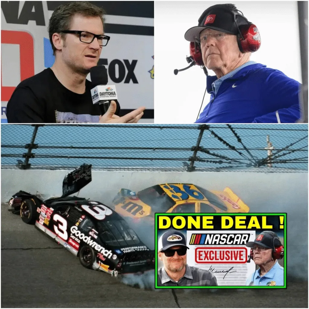 EXPLOSIVE!!! Dale Earnhardt Jr. JUST DROPPED a BOMBSHELL on Joe Gibbs Racing in SHOCKING STATEMENT! The NASCAR world was sent into a frenzy today after Dale Earnhardt Jr. made a jaw-dropping statement about Joe Gibbs Racing that instantly ignited controversy, speculation, and heated debate across the motorsports community. What began as a seemingly routine conversation quickly escalated into one of the most talked-about moments of the season, with fans, analysts, and insiders scrambling to understand the full implications of Earnhardt Jr.’s words. Earnhardt Jr., widely regarded as one of the most respected voices in NASCAR, has long been known for his measured tone and thoughtful commentary since transitioning from full-time racing to broadcasting and analysis. That reputation is exactly why his comments hit so hard. When someone with his credibility and deep ties to the sport speaks candidly, people listen—and this time, they were stunned. During a candid discussion, Earnhardt Jr. suggested that Joe Gibbs Racing, one of NASCAR’s most successful and powerful organizations, may be facing deeper internal challenges than what is visible on the surface. He stopped short of accusing the team of wrongdoing, but his remarks strongly implied that performance struggles, strategic decisions, and internal pressure may be colliding in ways that could affect the organization’s long-term dominance. What truly sent shockwaves through the garage was the tone of Earnhardt Jr.’s message. Rather than offering generic criticism or surface-level analysis, he spoke with the confidence of someone who understands how championship teams operate from the inside. He referenced the intense expectations placed on drivers, the strain of sponsor demands, and the unforgiving nature of a results-driven culture. According to him, even an organization as polished as Joe Gibbs Racing is not immune to cracks forming under sustained pressure. Joe Gibbs Racing has been a pillar of NASCAR for decades, producing championship-winning drivers and setting the standard for professionalism and preparation. With a roster that consistently attracts top-tier talent and backing from major sponsors, the team has often been viewed as nearly untouchable. That perception is exactly why Earnhardt Jr.’s statement landed like a bombshell. For many fans, the idea that such a powerhouse could be struggling internally was both shocking and intriguing. Social media erupted almost instantly. Fans dissected every word, replayed clips, and debated what Earnhardt Jr. truly meant. Some interpreted his comments as a warning sign that Joe Gibbs Racing may be entering a transitional phase, similar to what other dominant teams have experienced in the past. Others believed he was simply voicing concerns that many insiders have quietly discussed for years but never dared to say publicly. Former drivers and industry insiders weighed in as well, adding fuel to the fire. Some agreed with Earnhardt Jr., noting that recent inconsistencies in race results, pit road execution, and on-track chemistry could be symptoms of a larger issue. Others rushed to defend Joe Gibbs Racing, arguing that every elite organization goes through ups and downs and that speculation based on one statement risks blowing the situation out of proportion. What makes this moment particularly significant is Earnhardt Jr.’s history with the sport and his relationship with many figures within Joe Gibbs Racing. He is not an outsider throwing stones from a distance. He is someone who understands the emotional and professional toll of racing at the highest level, someone who has lived through pressure-packed seasons and internal team dynamics. That context gives his words extra weight and makes it difficult to dismiss them as mere commentary. Joe Gibbs Racing, for its part, has remained publicly composed. As of now, the organization has not issued a direct response addressing Earnhardt Jr.’s remarks. This silence has only intensified speculation. In NASCAR, silence can be interpreted in many ways—sometimes as confidence, sometimes as strategic restraint, and sometimes as a sign that internal discussions are already underway. The drivers themselves have also become central figures in the unfolding drama. Fans are watching closely for any changes in body language, radio communication, or post-race interviews that might hint at internal tension. Every missed pit stop, every on-track mistake, and every frustrated interview is now being viewed through the lens of Earnhardt Jr.’s statement, whether fairly or not. Beyond the immediate headlines, this moment raises broader questions about the nature of success in modern NASCAR. The sport has evolved rapidly, with new technologies, shifting manufacturer dynamics, and increased competition tightening the margins between winning and losing. Even the most established teams are constantly adapting, and the pressure to remain on top has never been greater. Earnhardt Jr.’s comments may reflect a larger truth about how difficult it is to sustain dominance in such an environment. For fans, the controversy adds another layer of intrigue to an already unpredictable season. NASCAR thrives on storylines, rivalries, and moments that spark conversation, and this situation has delivered all three in dramatic fashion. Whether Earnhardt Jr.’s comments ultimately prove prophetic or overblown, they have undeniably shifted the narrative surrounding Joe Gibbs Racing As the season continues, all eyes will remain fixed on the organization. Strong performances could quickly quiet the noise and reassert Joe Gibbs Racing’s status as a championship-caliber force. Continued struggles, however, will only amplify questions about leadership, strategy, and internal cohesion. In either case, the spotlight is brighter than ever. One thing is certain: Dale Earnhardt Jr. did not make his statement lightly. His words were deliberate, calculated, and rooted in a deep understanding of the sport. By speaking out, he has challenged fans and insiders alike to look beyond surface-level results and consider the complex realities behind one of NASCAR’s most iconic teams. Whether this moment becomes a footnote or a turning point remains to be seen, but the shockwaves from his bombshell comment are still rippling through the racing world.