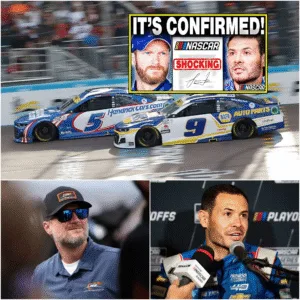 Earnhardt Jr. Drops a Bombshell: Can Chase Elliott Reclaim the Spotlight from Kyle Larson? 10 MINUTES AGODale Earnhardt Jr. JUST DROPPED a BOMBSHELL on Kyle Larson after STATEMENT on Chase Elliott! In the high-stakes world of NASCAR, where rivalries simmer beneath the surface and team dynamics can shift with a single comment, Dale Earnhardt Jr. has once again stirred the pot. Known for his candid insights on his popular podcast and media appearances, the NASCAR legend recently offered pointed observations about two of Hendrick Motorsports’ top drivers: Chase Elliott and Kyle Larson. What began as a discussion on driver performance and team hierarchy quickly escalated into headlines labeling it a “bombshell,” particularly in how Earnhardt Jr. framed Elliott’s potential to reclaim prominence over Larson. The context traces back to recent episodes where Earnhardt Jr. reflected on Hendrick’s driver lineup. For years, Larson has been the undisputed standout at the organization, delivering consistent wins, a championship, and versatility that few can match. His ability to dominate on ovals, road courses, and even dirt tracks has solidified his status as the team’s premier talent. Yet, Elliott, the 2020 Cup Series champion and a fan favorite, has shown flashes of resurgence. After a period where injuries and inconsistency sidelined his momentum, Elliott has closed the gap in recent seasons, posting strong results and reminding everyone why he was once the face of Hendrick Motorsports. Earnhardt Jr., never one to mince words, highlighted this shift. He pointed out that before Larson’s arrival and dominance, Elliott held the mantle as the guy at Hendrick—the driver everyone looked to for leadership and results. “Chase Elliott is a champion,” Earnhardt Jr. emphasized, “and before Larson, he was the guy. I’m still holding out hope that he can outshine him again and become Hendrick’s main man.” These remarks carried weight because they came from someone deeply connected to the sport’s history and someone who understands the pressures inside a top-tier team like Hendrick. The statement didn’t stop at praise for Elliott; it implicitly challenged Larson’s unchallenged position. Earnhardt Jr. suggested that Elliott’s blend of consistency, fan appeal, and proven championship pedigree could allow him to “reclaim” the spotlight. This isn’t mere speculation—Elliott has demonstrated in recent races that when the car is dialed in, he remains one of the most competitive drivers on the circuit. His road-course prowess remains elite, and his oval performances have improved markedly. For fans who remember Elliott’s earlier dominance, the idea that he could once again lead the Hendrick charge feels plausible, even exciting. Larson, however, hasn’t given anyone reason to doubt his standing. As the defending champion and a driver capable of winning in any conditions, his resume speaks volumes. Multiple victories in a single season, bold moves that pay off, and a fearless style have made him the benchmark. Yet, Earnhardt Jr.’s comments introduce an intriguing narrative: what if Elliott’s upward trajectory continues? What if the internal competition at Hendrick intensifies to the point where Larson feels real pressure? This isn’t the first time Earnhardt Jr. has weighed in on tensions or rivalries involving these drivers. Past incidents, like on-track contact between Elliott and Larson, drew reactions from him where he analyzed respect, expectations, and racing etiquette. In one memorable breakdown, he sided with the idea that drivers owe each other space, especially in high-stakes moments. Those discussions often reveal his balanced perspective—he respects aggressive racing but calls out what he sees as unnecessary risks. The timing of these latest remarks adds fuel to the fire. NASCAR’s landscape in early 2026 has seen announcements that tie these names together in unexpected ways. JR Motorsports, co-owned by Earnhardt Jr., revealed its full plan for the No. 88 Chevrolet in the NASCAR O’Reilly Auto Parts Series. Rajah Caruth anchors the effort for most races, but Hendrick’s Cup stars make select appearances: William Byron and Kyle Larson each for three races, Alex Bowman and Chase Elliott each for two. This collaboration underscores the strong alliance between Hendrick Motorsports and JR Motorsports, with drivers like Larson and Elliott stepping into the lower series to chase an owner’s championship while gaining additional seat time. Elliott’s involvement carries special significance. He drove full-time for JR Motorsports earlier in his career before ascending to Cup with Hendrick. The move represents a homecoming of sorts, blending his history with Earnhardt Jr.’s team and his current role at Hendrick. Earnhardt Jr. has long spoken positively about Elliott’s character and talent, often noting their shared legacy as sons of racing icons—Bill Elliott and Dale Earnhardt Sr.—whose fierce rivalry on track contrasted with the friendship between their sons today. Larson’s participation in the O’Reilly Series further highlights his versatility. Already a multi-discipline star, adding these starts reinforces why many view him as irreplaceable. Yet, in the same breath that Earnhardt Jr. praises Larson’s skills, he plants seeds of doubt about long-term dominance by boosting Elliott’s case. The broader implications ripple through the garage. Hendrick Motorsports thrives on internal competition, but too much tension could disrupt harmony. Earnhardt Jr.’s role as an outside voice—respected, influential, and unafraid—makes his input particularly noteworthy. Fans have reacted strongly, with some seeing it as motivation for Elliott and others defending Larson’s proven track record. Social media buzzes with debates: Is Elliott truly poised for a comeback? Has Larson become too comfortable as the top dog? Earnhardt Jr.’s “bombshell” isn’t about creating drama for its own sake. It’s rooted in observation and belief in potential. He sees Elliott’s hunger, his championship experience, and the way he connects with fans and sponsors. In a sport where narratives drive interest, this one has legs. If Elliott strings together strong performances early in the season, the conversation will only grow louder. Larson, ever the competitor, will likely respond the way he always does—by winning races. As the 2026 season approaches, with new formats, fresh rivalries, and cross-team collaborations, the spotlight on Hendrick’s stars intensifies. Earnhardt Jr.’s recent statement serves as a reminder that no position is permanent in NASCAR. Champions rise, fall, and sometimes rise again. For Chase Elliott, the path to reclaiming his spot may be clearer than ever, thanks to a nod from one of the sport’s most trusted voices. For Kyle Larson, it’s a challenge to keep proving why he’s the standard-bearer. In the end, this exchange underscores what makes NASCAR compelling: talent, history, and the constant push to be the best. Whether Elliott surges ahead or Larson maintains his edge, the dialogue sparked by Dale Earnhardt Jr. ensures fans stay engaged, debating, and anticipating every lap.